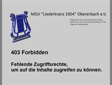 Tablet Screenshot of mgv-obererbach.de